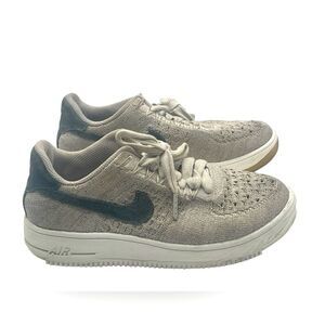 Nike Air Force 1 Flyknit Low Pale Grey  size 6